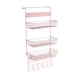 thumbnail image 1 of Organizador De Despensa Sobre La Puerta, Estante De Almacenamiento Para Lavandería, Gabinete, Cocina, Color Rosa, 1 of 5