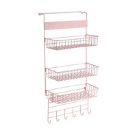 Bothyi - Organizador De Despensa Sobre La Puerta, Estante De Almacenamiento Para Lavandería, Gabinete, Cocina, Color Rosa