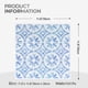 thumbnail image 4 of Walanz 5 láminas de azulejo adhesivo para salpicadero, baldosas de pared autoadhesivas 3D, 12"x12" Premium, baldosas autoadhesivas para cocina, baño y chimenea (Ladrillo azul), 4 of 9