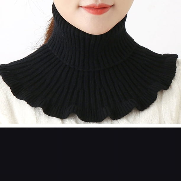 Stay Warm This Winter: Women's Knitted Neck Scarf with UV Protection!