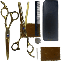 Genérico - Set 2 Tijeras Esculpir + Corta Pelo Color Negro