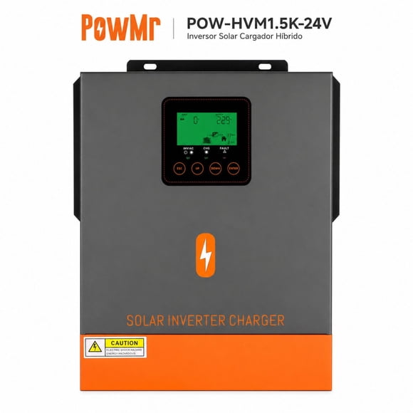 Inversor Solar Híbrido PowMr 1500W 24V | Onda Senoidal Pura