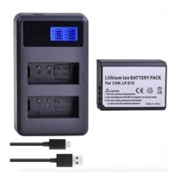 Genérico - Lp-E10 Batería + Cargador Doble Alternativa Canon T3 T5 T6 T7 T100