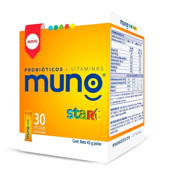 Muno Start Probioticos En Polvo 1,5gr X30sobres