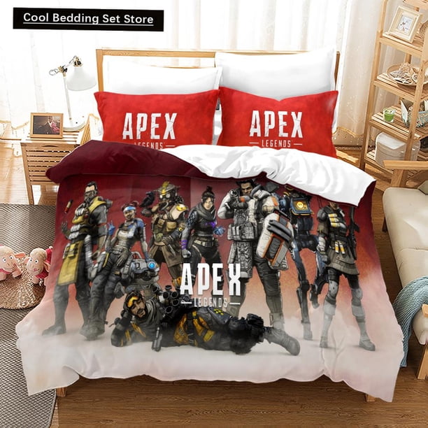 NEW APEX Academia Anime Duvet Cover Set with Pillow Covers Polyester Teens Kids Bedding Set Full Size Bed Linen Bed Sheets