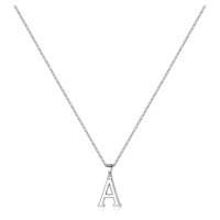 Collar Heshpaws S925 Sterling Silver Inicial Personalizada Plata