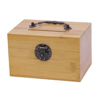 Bothyi - Hucha De Madera Hecha A Mano Con Caja De Recuerdo De Cerradura Para Collar De Mujer Y Niño