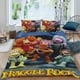 thumbnail image 2 of Fraggle Rock Conjunto de sábanas temático, trío de piezas, cómodo y amigable con la piel, diseño único, regalo de decoración para el hogar para familiares, amigos y fans, 90 cm * 190 cm, 2 of 6