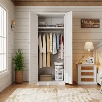 Recilock - Closet 2 Puertas Metalico Blanco 200X80X60 Linea White Modelo Wc-2D