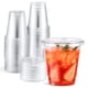 thumbnail image 1 of Vasos desechables de plástico Eupako 240 ml con tapas, 100 juegos, 1 of 7