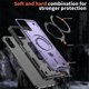 thumbnail image 3 of Para Samsung Galaxy A07 4G / 5G Funda con Soporte de Anillo en O Magnético Invisible, Funda de Teléfono a Prueba de Golpes, Morado, para Galaxy A07 4G / 5G, 3 of 6