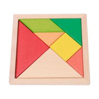 Homewell - Rompecabezas Tangrama Madera 12X12Cm