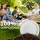 thumbnail image 5 of Platos compostables de fibra de caña de azúcar Lxins ECO, 10 pulgadas, 150 unidades, 5 of 6