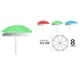 thumbnail image 2 of Sombrilla 2.20 Mts Diametro Playa Camping Diseño Unicolor, 2 of 2