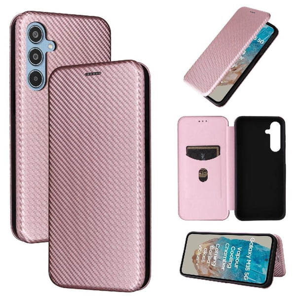 Funda Flip para FOXDOCK Samsung Galaxy M35 - Funda magnética de negocios, funda protectora delgada