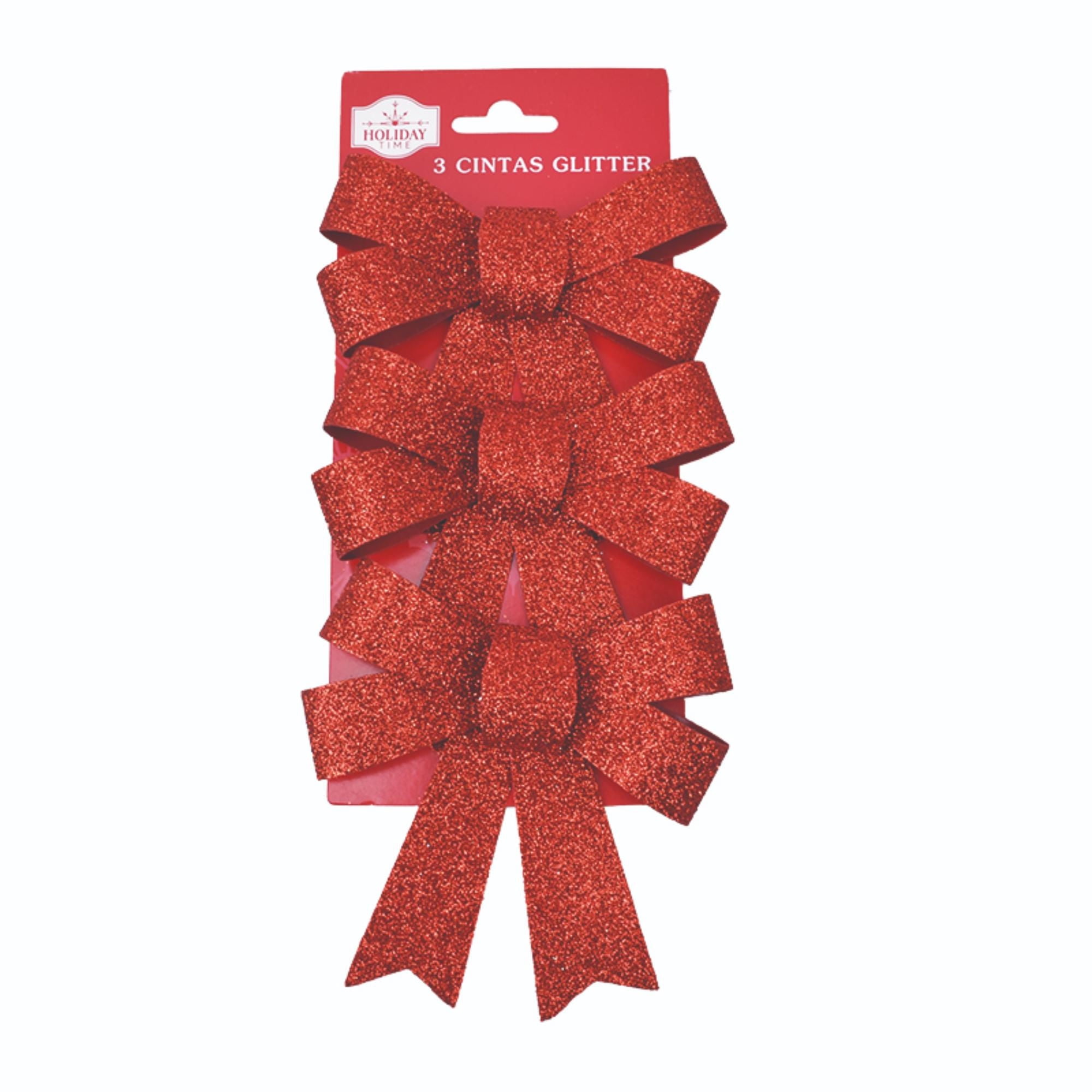 3 Cintas Glitter Holiday Time
