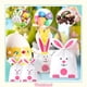 thumbnail image 2 of 50 Bolsas de plástico para dulces de Pascua Bolsa con diseño de conejo de pascua 22x13cm Bolsas, 2 of 10
