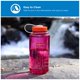 thumbnail image 3 of Botella de agua Nalgene Thrill & Motion, 946 ml, boca ancha, fucsia, 3 of 6