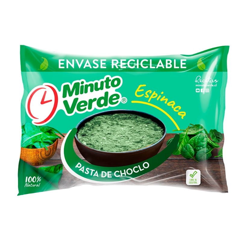 Pasta De Choclo Espinaca 1 kg Minuto Verde