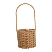 Ioensy - Cesta De Mano Decorativa Con Asa, Cesta De Regalo Para El Hogar, Jardín, 15 X 15 X 32 Cm