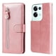 thumbnail image 3 of Funda con Cremallera para OPPO Reno 8 Pro Plus 5G, Carcasa Cartera de Cuero PU con Soporte y Tarjetero, 3 of 6