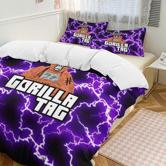 Juego De Ropa De Cama De 3 Piezas Gorilla Tag Suave Y Cómodo