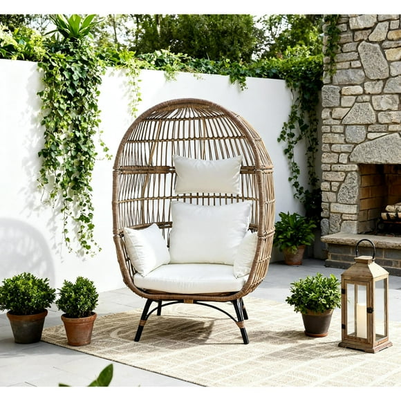 Silla Terraza Huevo Beige