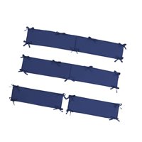 Magideal - Almohadillas Protectoras Para Cuna, Accesorio Para Guardería, Protector De Cuna Suave Y Transpirable, Color Azul, 4 Uds.