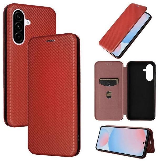 Funda Flip para FOXDOCK Samsung Galaxy A56 5G - Funda magnética de negocios, funda protectora delgada