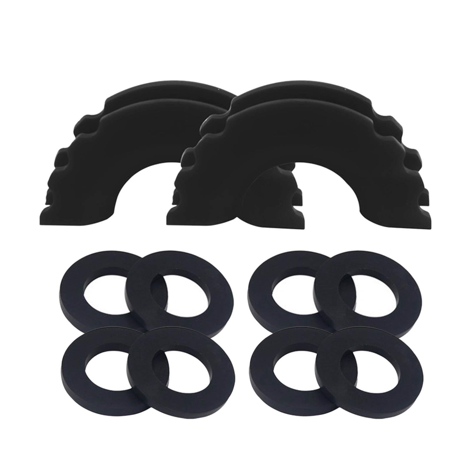 Magideal - Aislador De Grillete De Anillo En Arandelas Fácil Instalación Único Multifunción De Alto Rendimiento Profesional De 3/4 Pulgadas Para Piezas De Negro