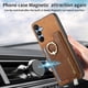 thumbnail image 2 of Funda Magnética Para Samsung Galaxy A15 Con Billetera Y Anillo Protector Resistente Marrón, 2 of 6