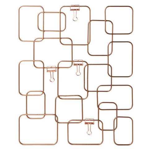 Vgo - Marco Alambre Rose Gold 49X40 Cm