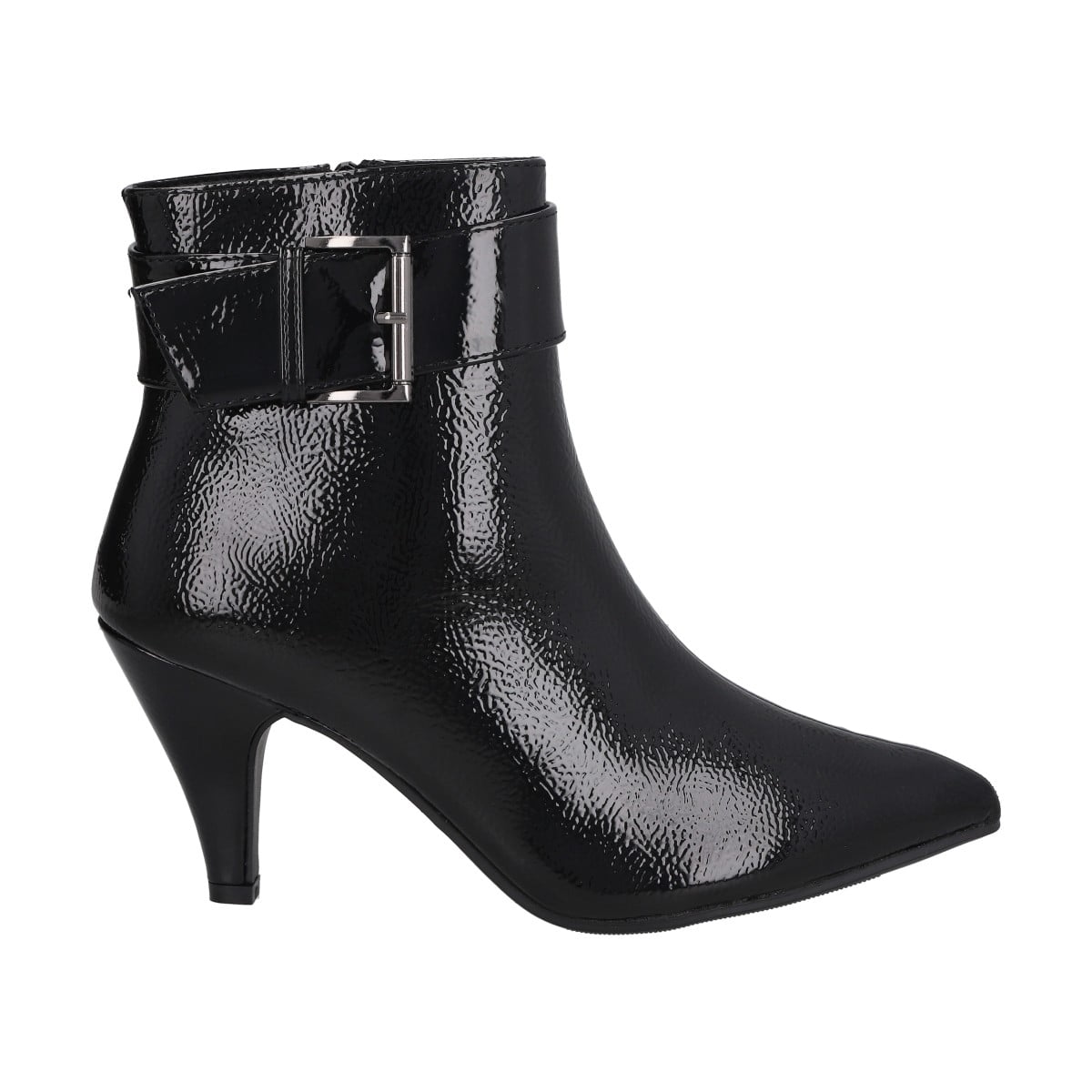 Botin Casual Mujer Negro Charol Karmin Police