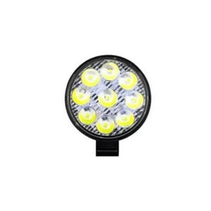 Importclick - Set 2 Focos Neblinero Redondo Led 27 Watt 12 V Luz Blanca