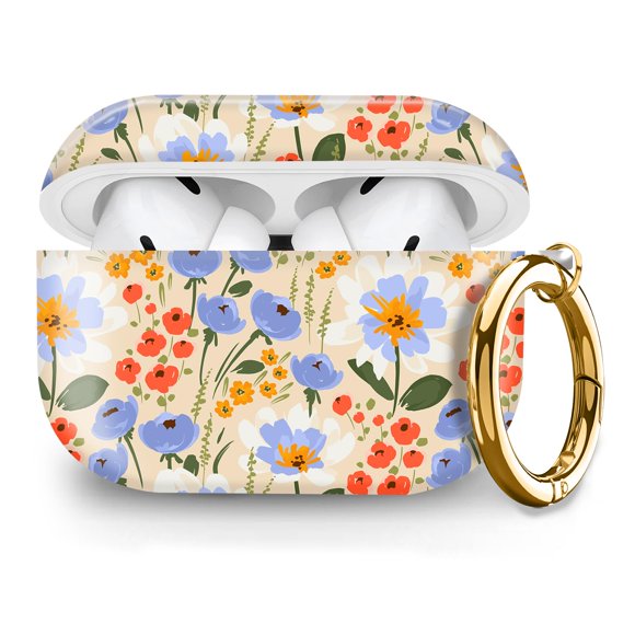 Estuche AirPods Pro quohet 2ª/1ª generación con llavero floral