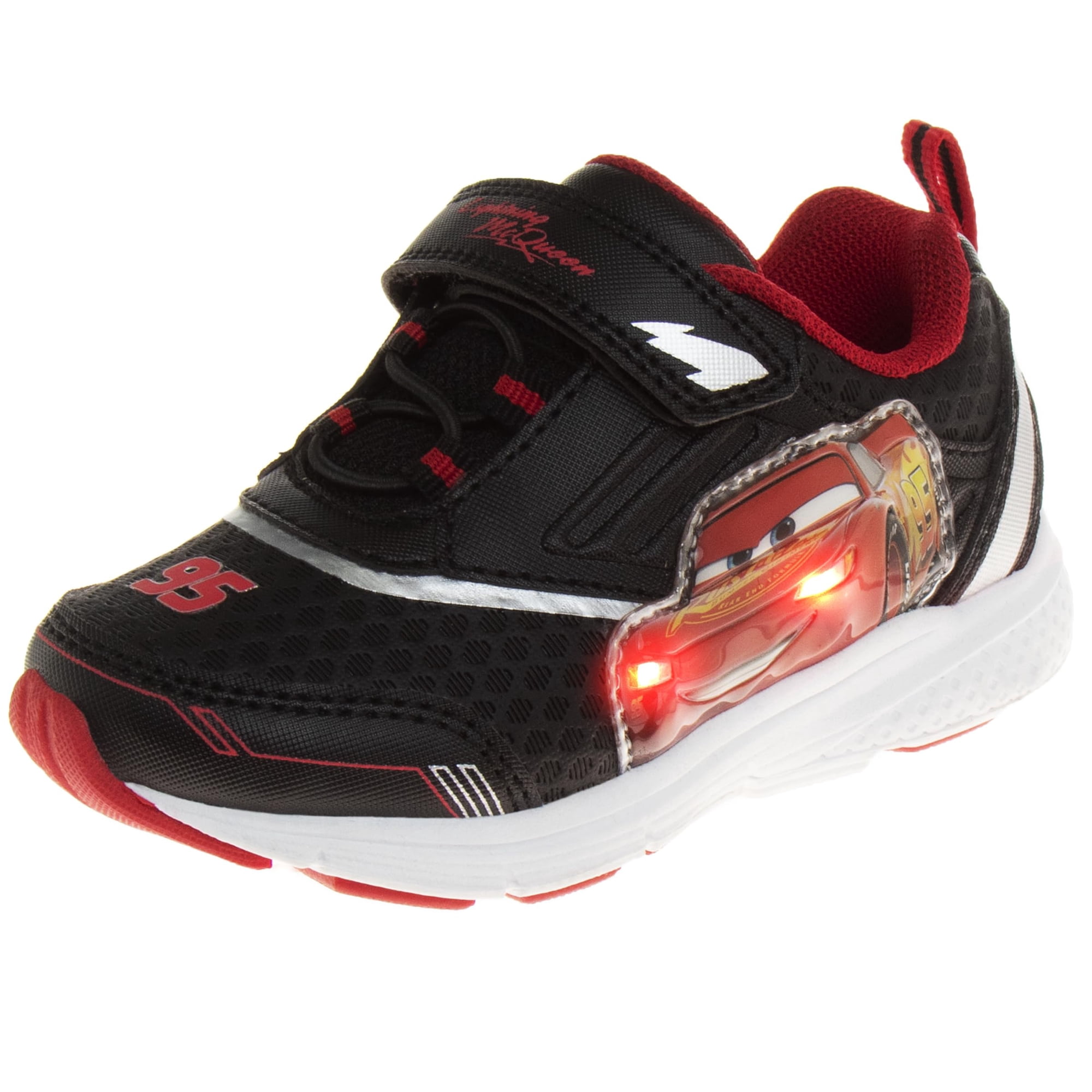 Zapatillas Para Niños Con Luces Led De Disney Rayo Mcqueen, Talla 9
