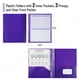 thumbnail image 3 of Carpetas De Plástico Con Bolsillos Y Puntas 24 Unidades Color Morado, 3 of 8