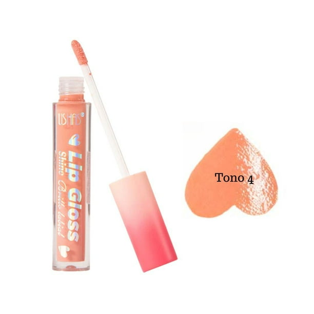 Brillo de Labios Shine Ushas Tonos Nude 4ml T04