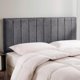 thumbnail image 1 of Cabecero tapizado Hearth & Harbor Twin 99 × 60 × 9 cm gris, 1 of 9