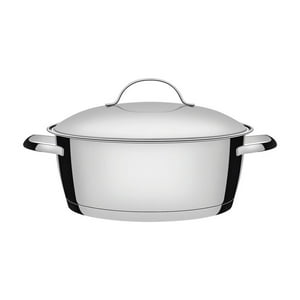Cacerola En Acero Inox. De 22 Cm Y 3,3 L Tramontina Allegra.