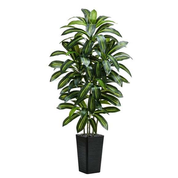 Árbol de dracaena artificial TNGGNT, yuca tropical de seda sintética de 6 pies