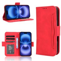 Funda Tipo Billetera Foxdock Para Iphone 16 – Tapa Flip Con Tarjetero