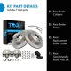 thumbnail image 3 of Juego de discos y pastillas de freno traseros TRQ semimetálicos para Infiniti G35 2005, 3 of 8