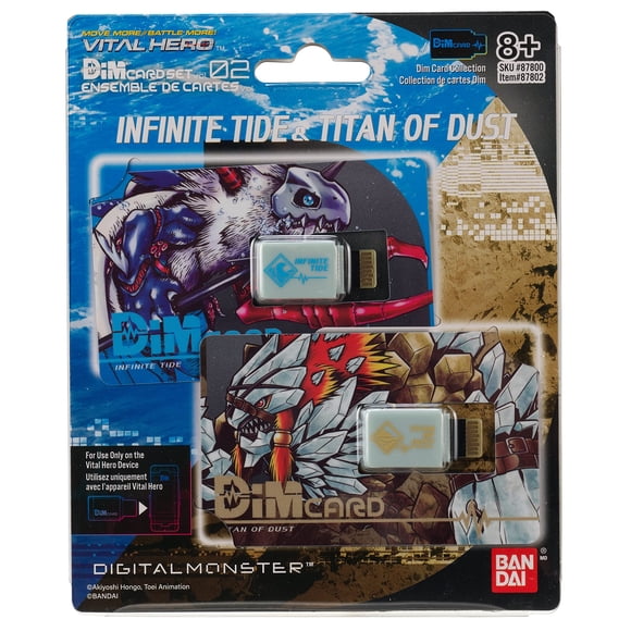Paquete de cartas DIM Bandai Namco Digimon Vital Hero Infinite Tide & Titan of Dust