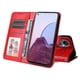 thumbnail image 3 of Funda tipo cartera FOXDOCK para OnePlus Nord N20 5G , diseño girasol en relieve, cuero PU, cierre magnético, soporte y tarjetero, 3 of 5
