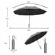 thumbnail image 2 of Paraguas Automático Decodreams Gris Plegable 118 cm con Funda y Manilla, 2 of 3