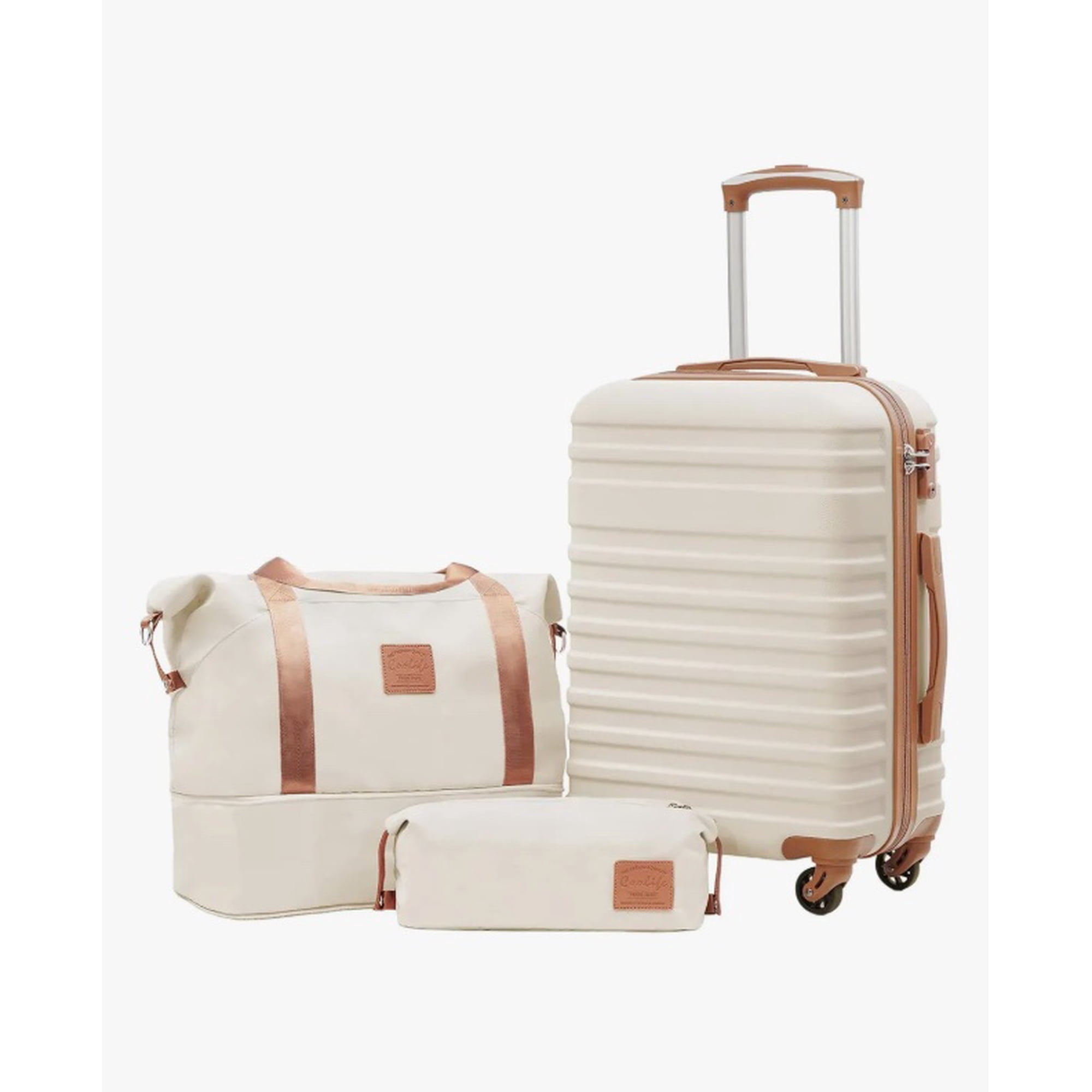 Atlas - Maleta Cabina 10 Kg Equipaje + Accesorios Beige