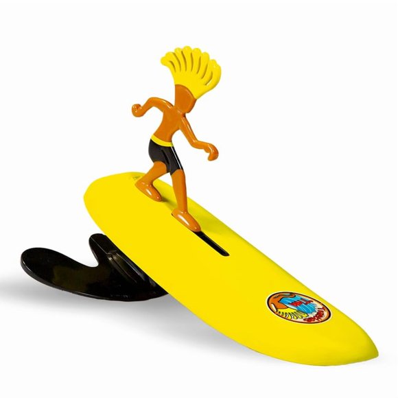 Mini-surfista Toy Surfer Dudes Classics Wave Powered con tabla de surf