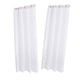 thumbnail image 3 of 2 Uds. Cortina Transparente Con Ojales, Cortina Impermeable Para Patio, Cortinas De Gasa Para Privacidad, 3 of 5