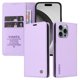 thumbnail image 4 of Funda Billetera de Cuero para iPhone 16 Pro Max con Tarjetero y Soporte - Tapa Magnética Morado, 4 of 6